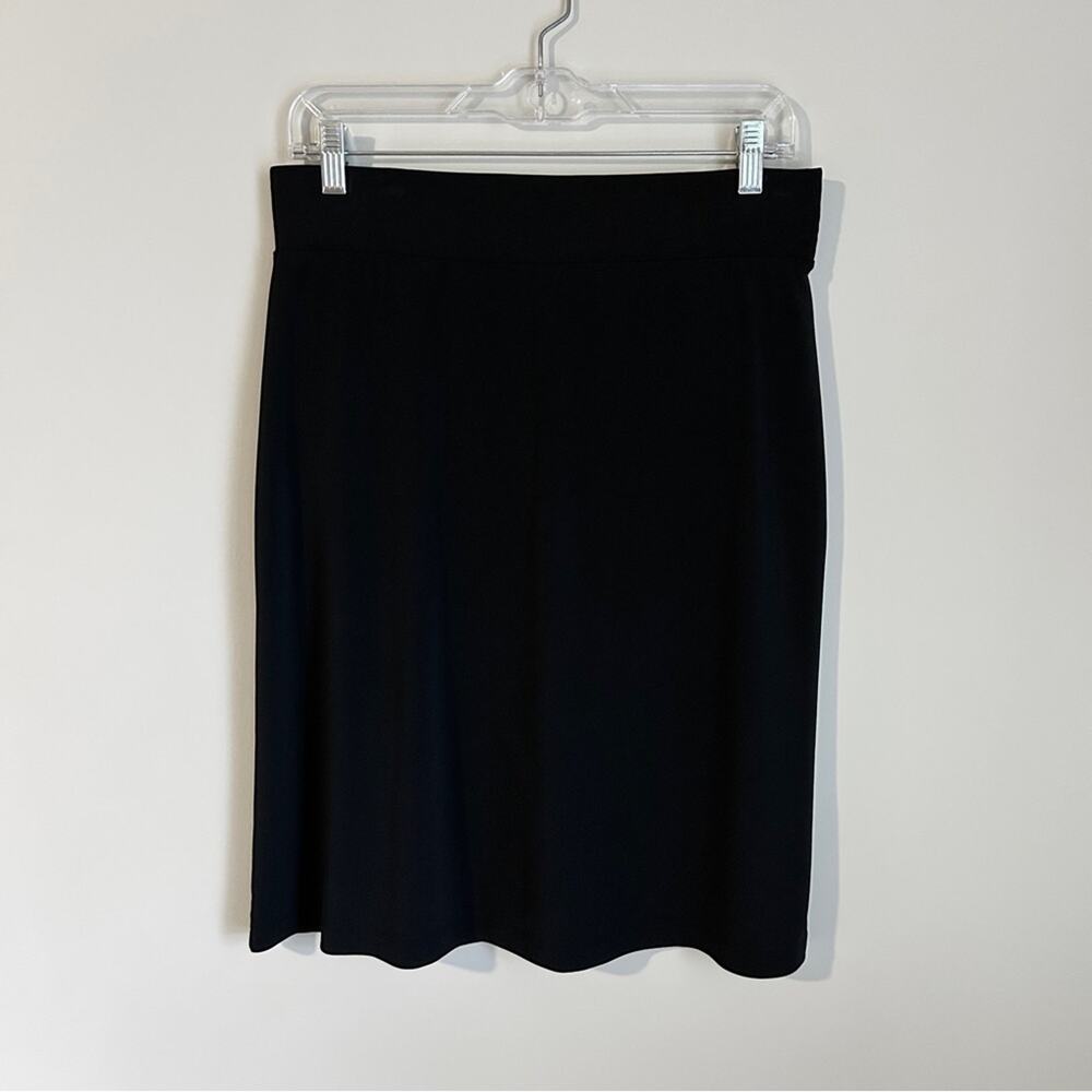 Merona Black Elastic Waist Built-In Bike Shorts Stretch A-Line Skirt Size Medium